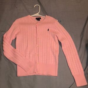 Girls pink Ralph Lauren cardigan